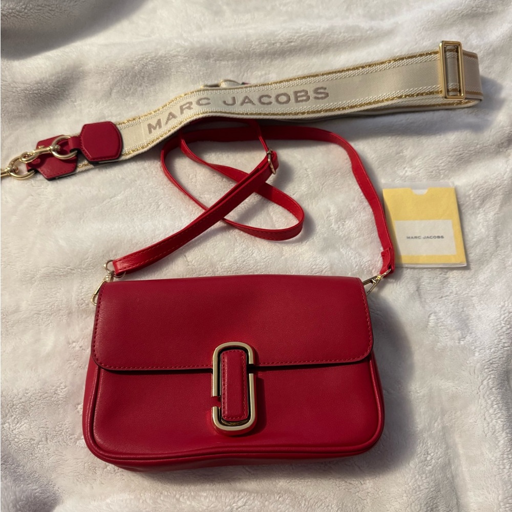 Marc Jacobs Scarlet Crossbody Bag with Gold Accents
